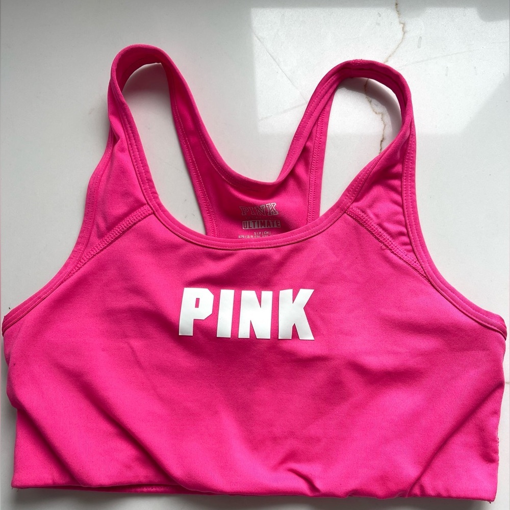 Victorias Secret PINK Fuchsia Sports Bra size small